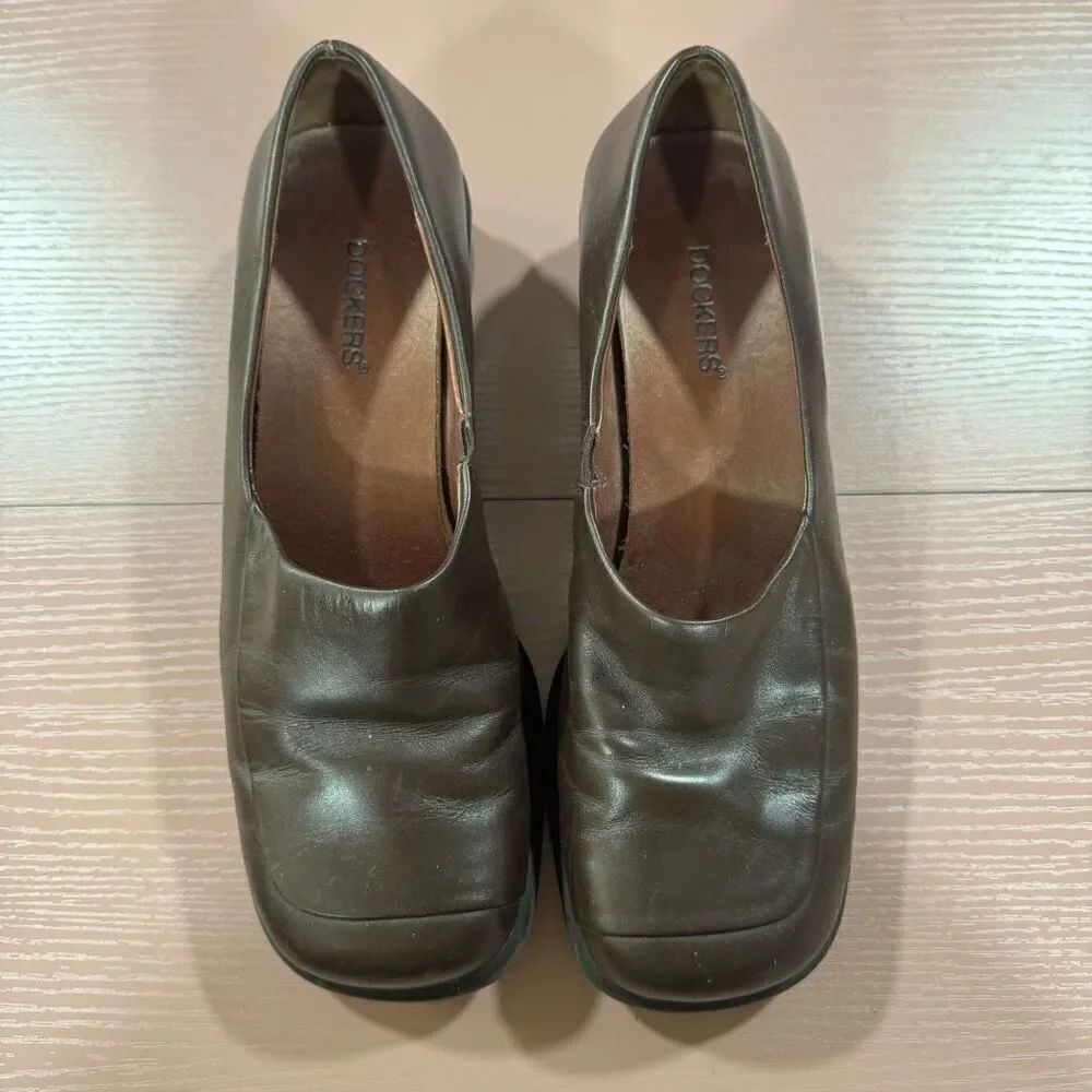 Dockers Women's Brown Leather Loafers 6.5